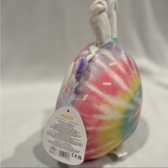 Babette Hedgehog 8” TieDye Squishmallow Easter Bunny Ears BNWT - Picture 3 of 4